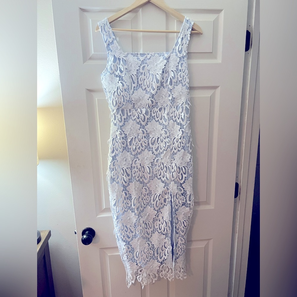 Vici collection midi lace dress
